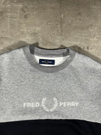 Fred Perry Sweater Schwarz/ Grau S