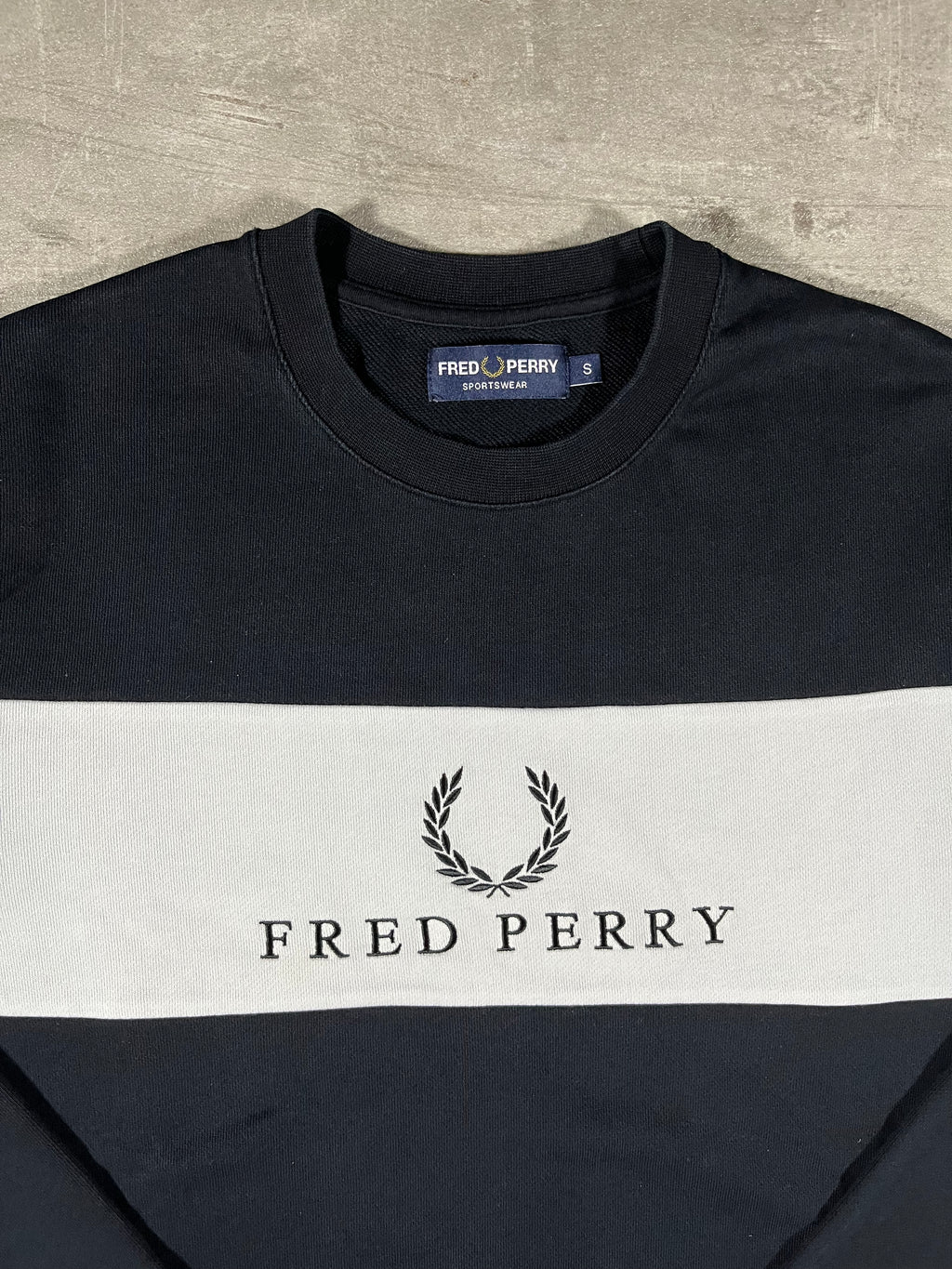 Fred Perry Sweater Schwarz S