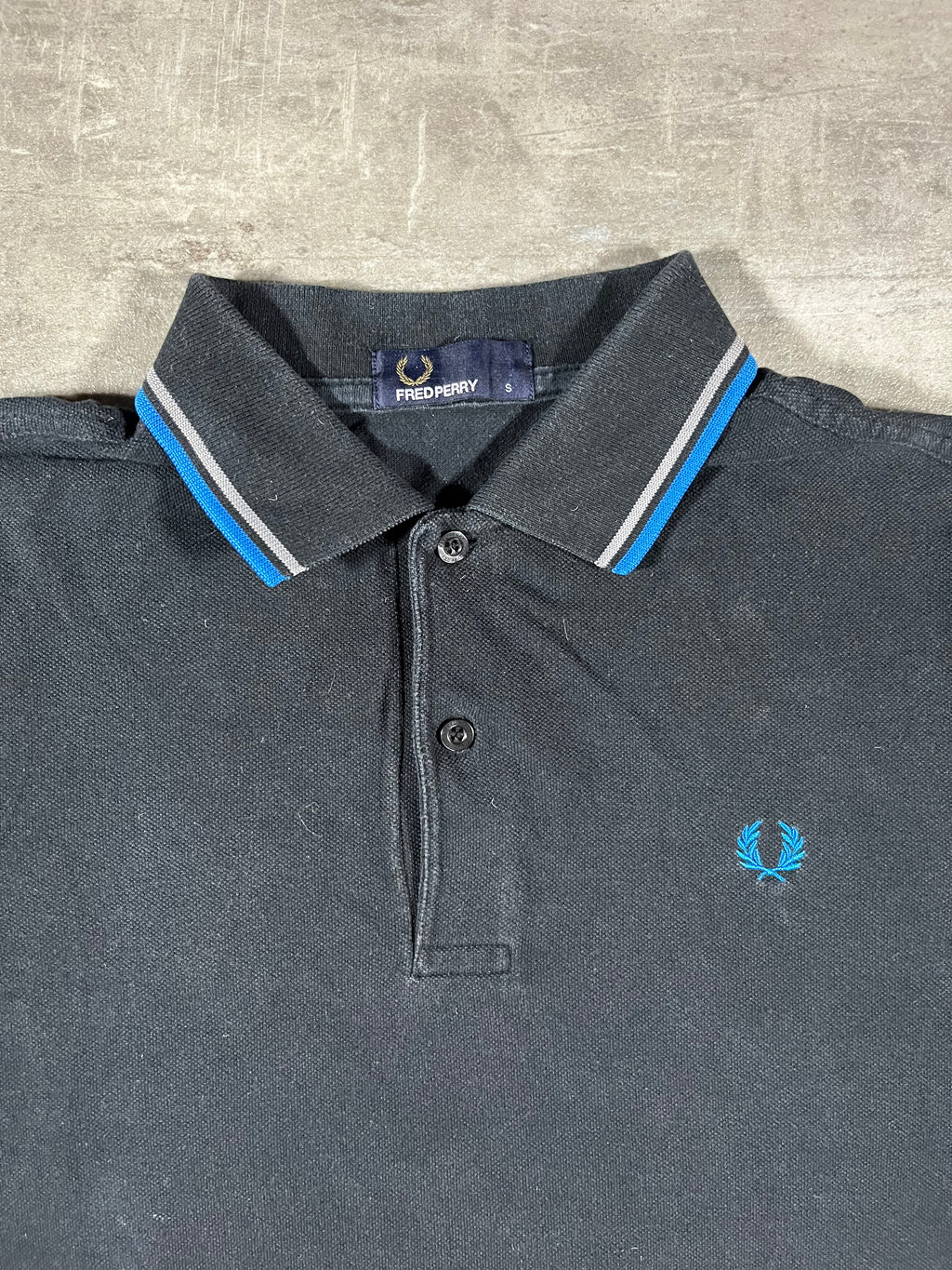 Fred Perry Poloshirt Schwarz S
