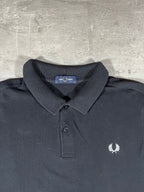 Fred Perry Poloshirt Taped Schwarz L