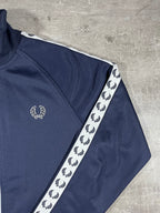 Fred Perry Trainingsjacke Taped Dunkelblau S