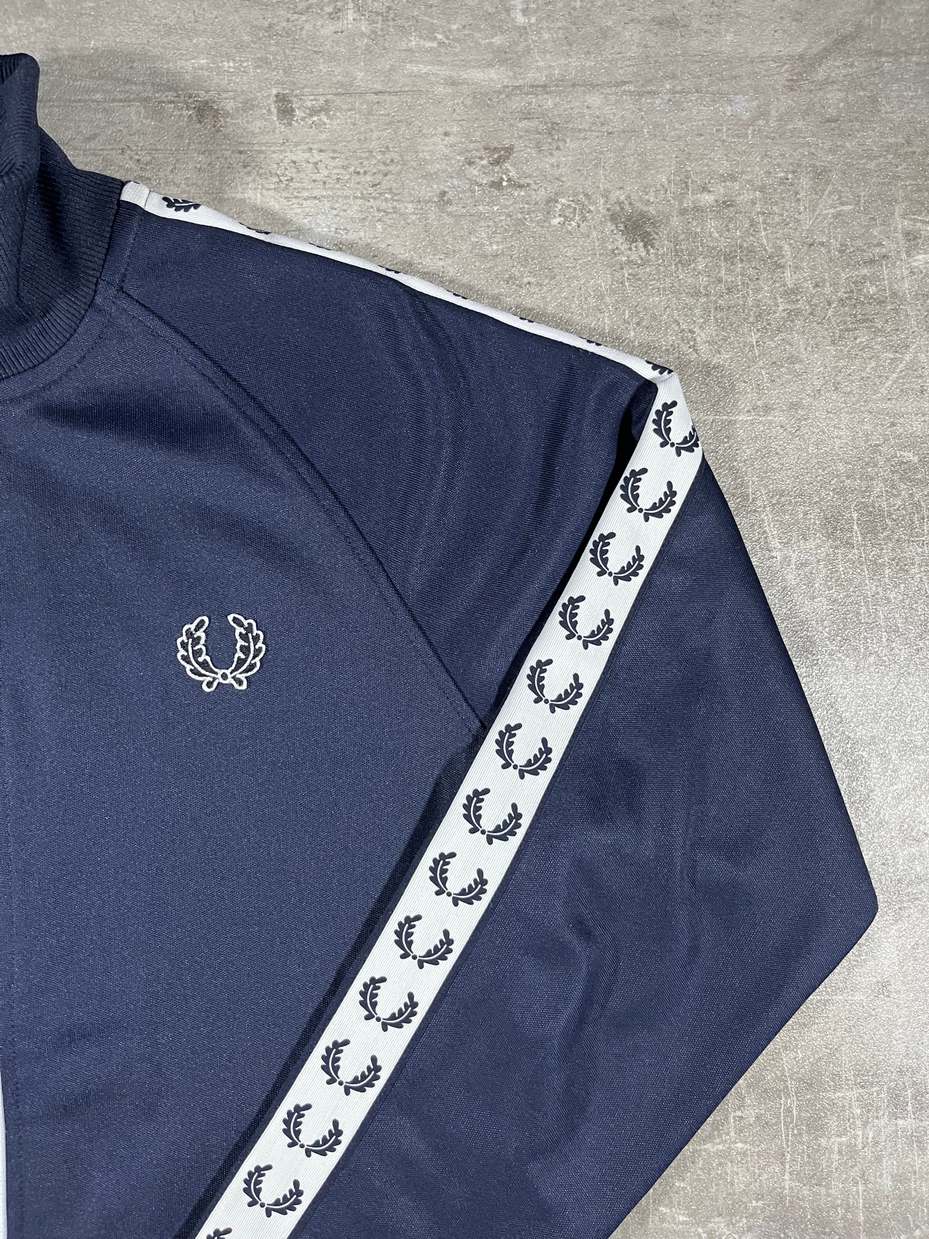 Fred Perry Trainingsjacke Taped Dunkelblau S