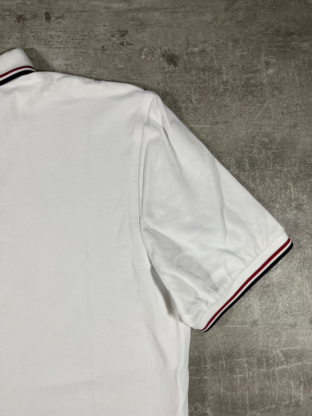 Fred Perry Poloshirt Weiß/ Rot/ Schwarz XL