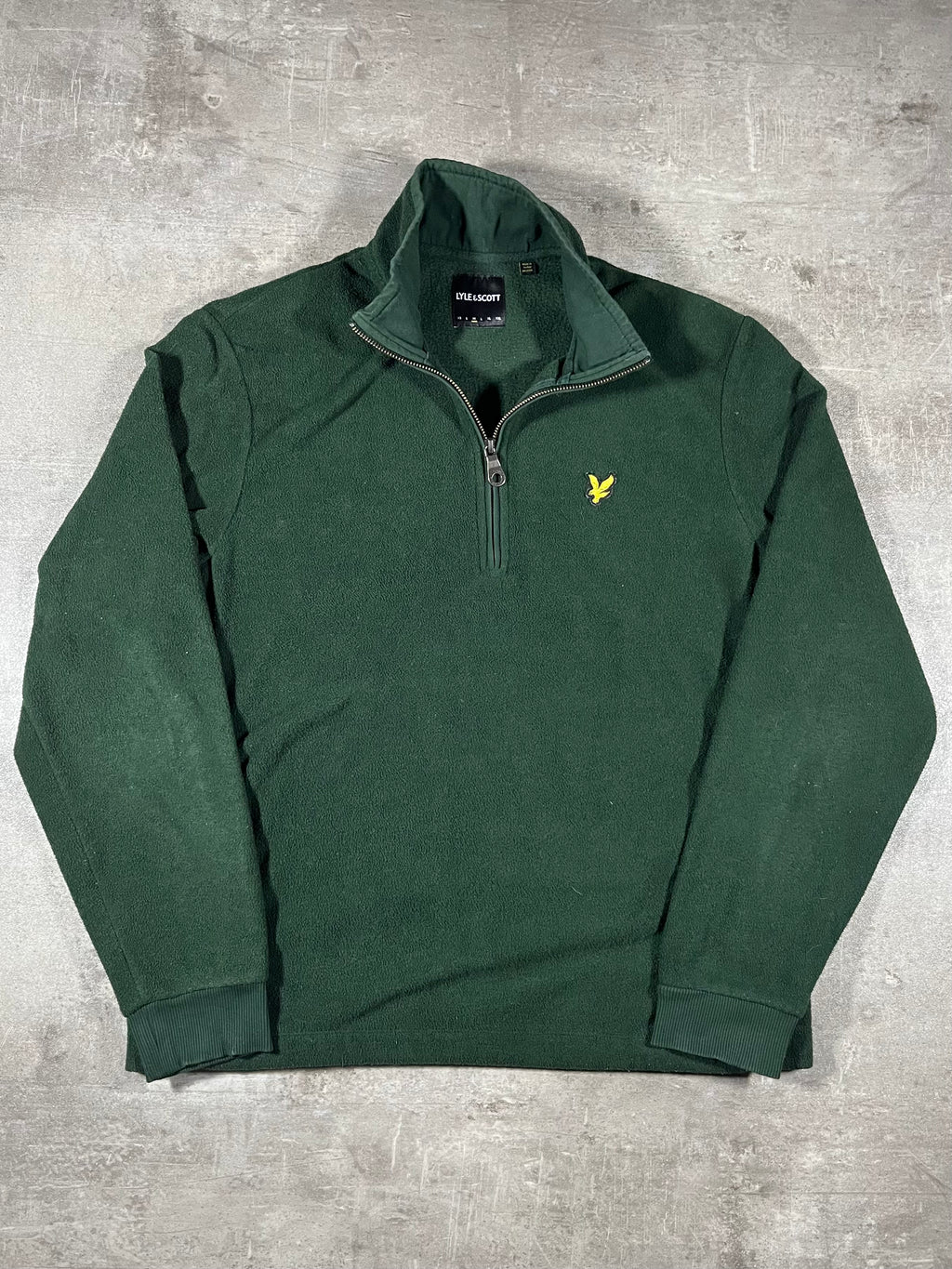 Lyle & Scott Half-Zip Fleece Dunkelgrün M