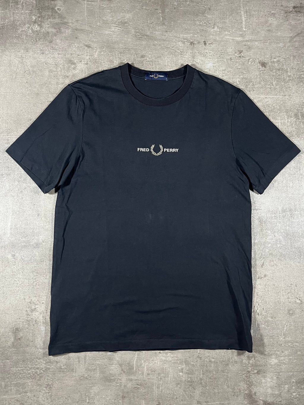 Fred Perry T-shirr Schwarz S