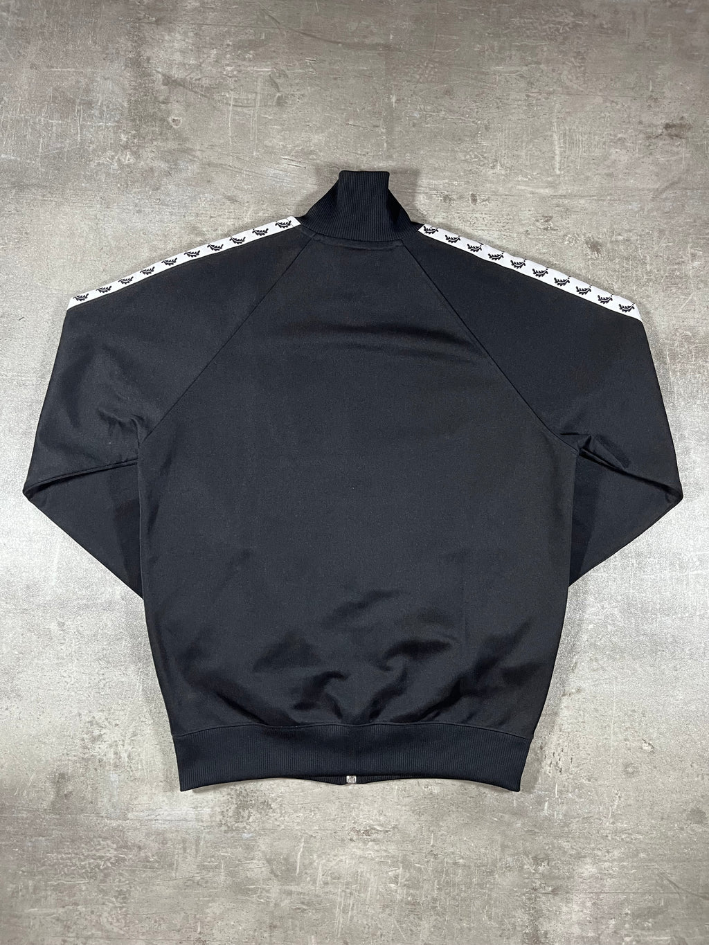 Fred Perry Vintage Trainingsjacke Taped Schwarz S