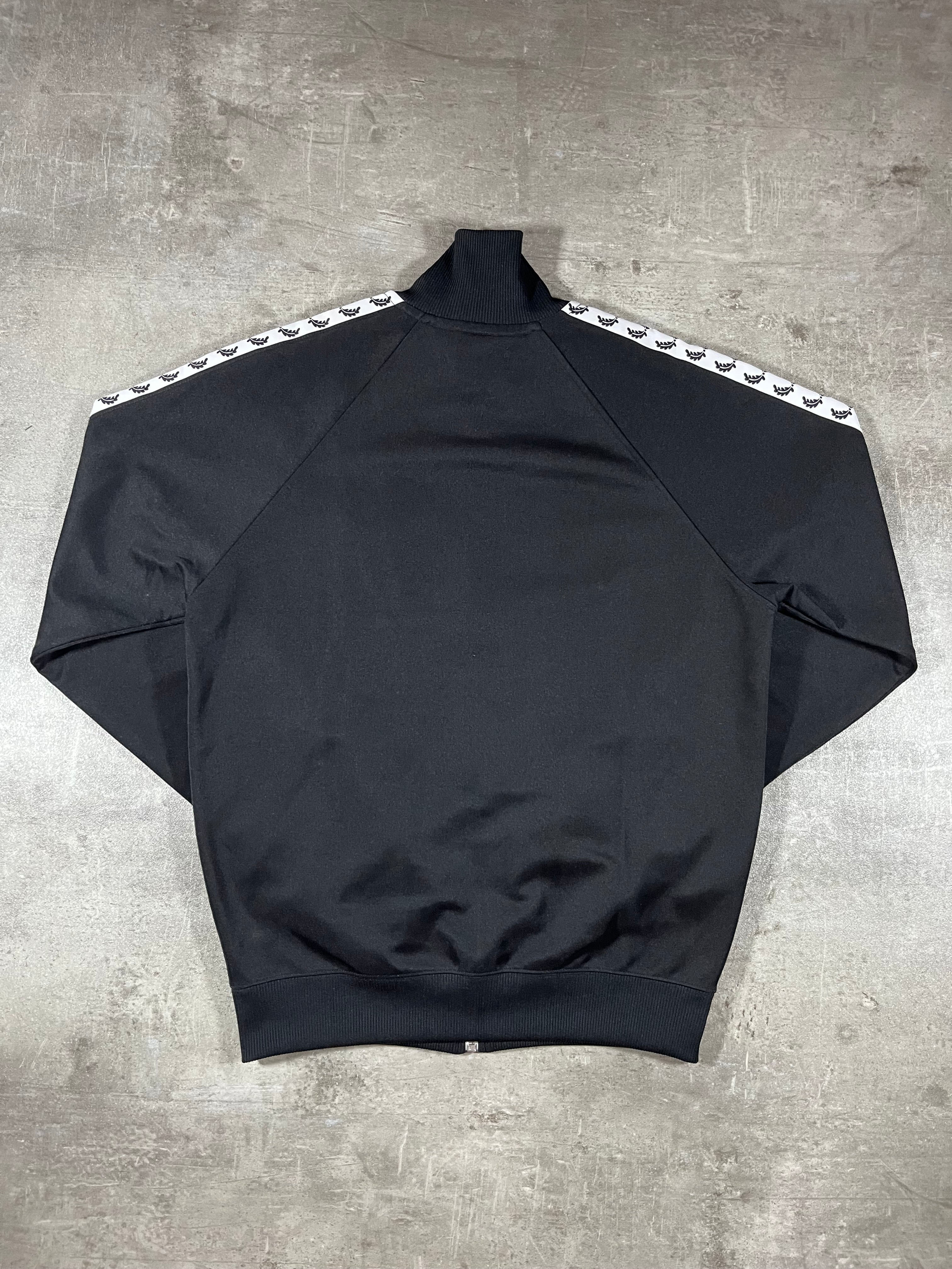 Fred Perry Vintage Trainingsjacke Taped Schwarz S