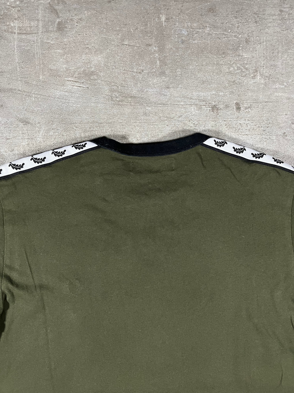Fred Perry T-shirt Dunkelgrün Taped S