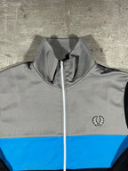 Fred Perry Trainingsjacke Schwarz/ Grau/ Hellblau M