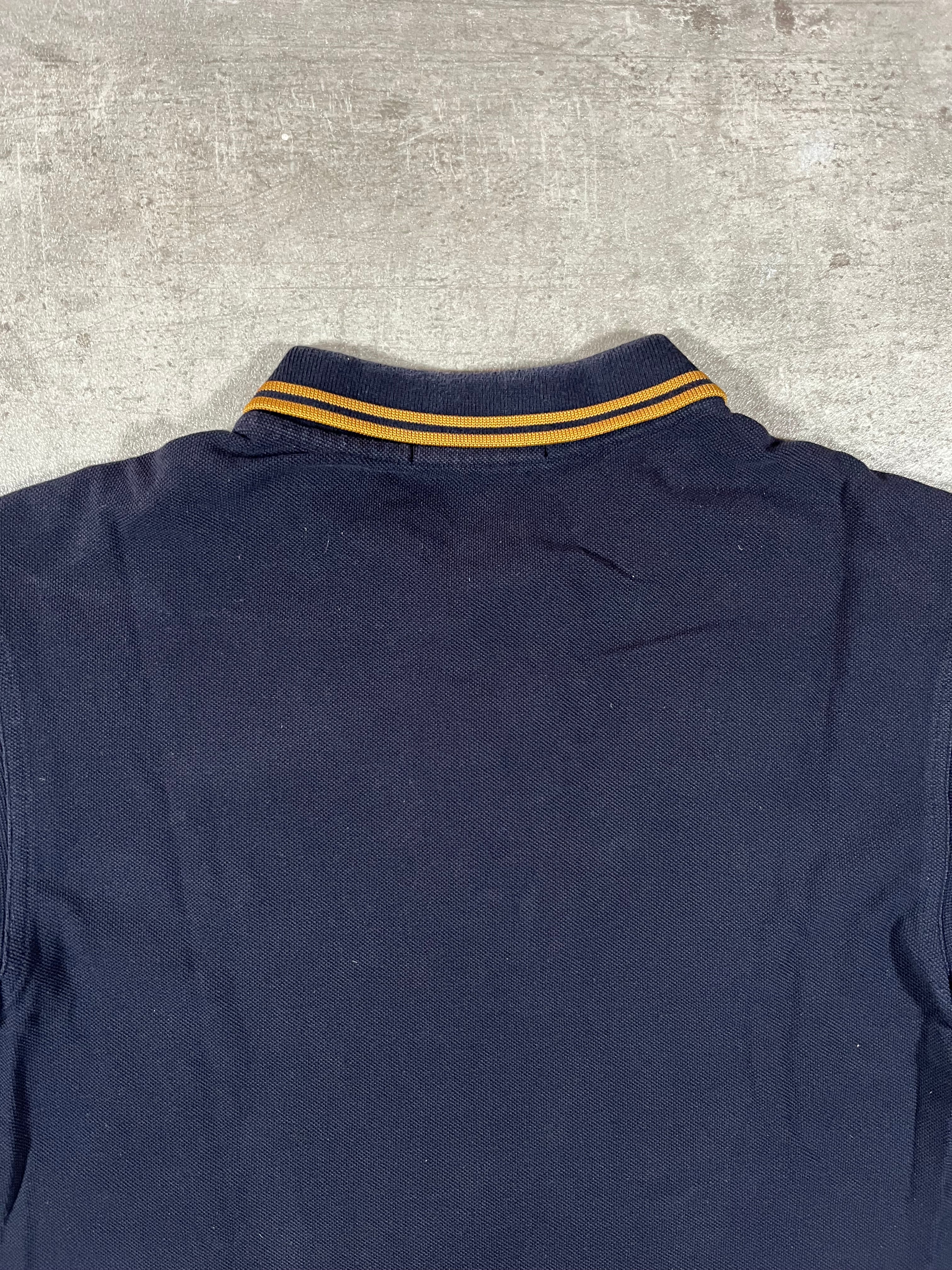 Fred Perry Poloshirt Schwarz Goldenes Logo S