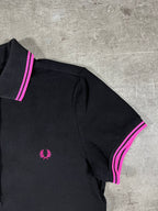 Fred Perry Poloshirt Schwarz/ Pink XS Damen