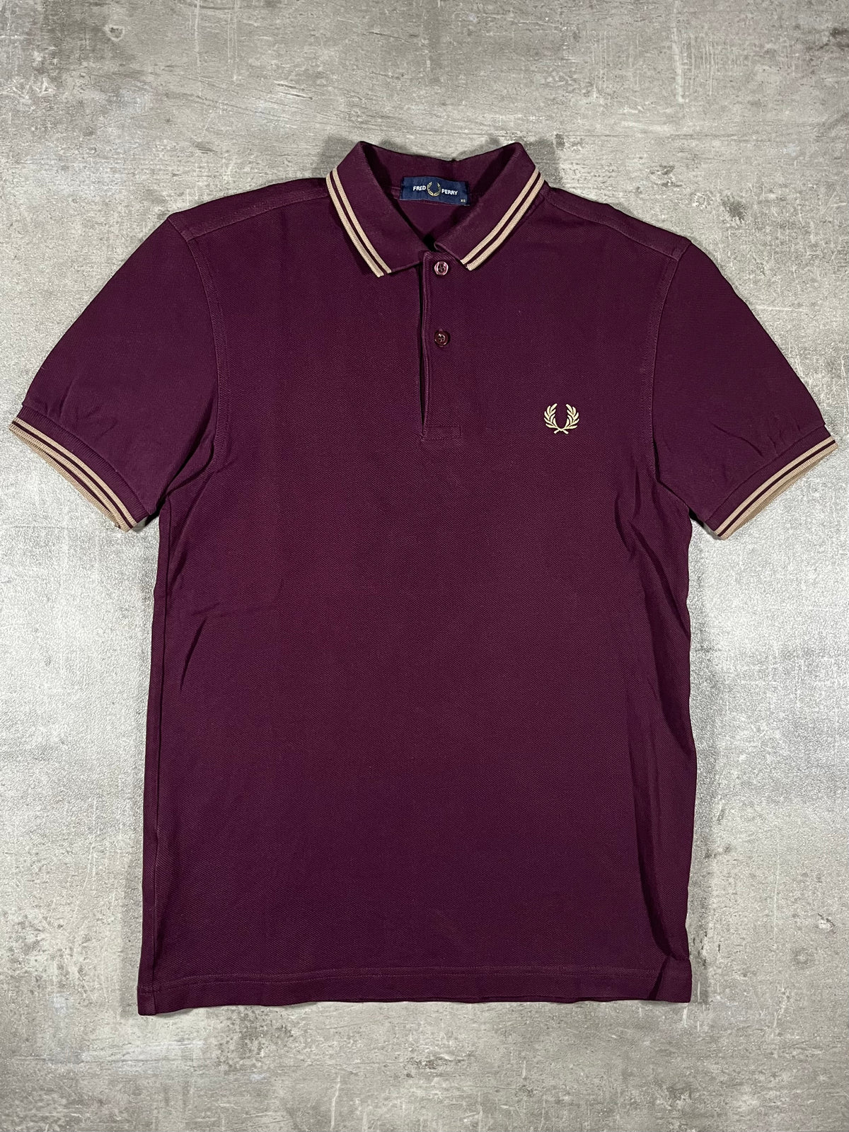 Fred Perry Poloshirt Bordeaux XS