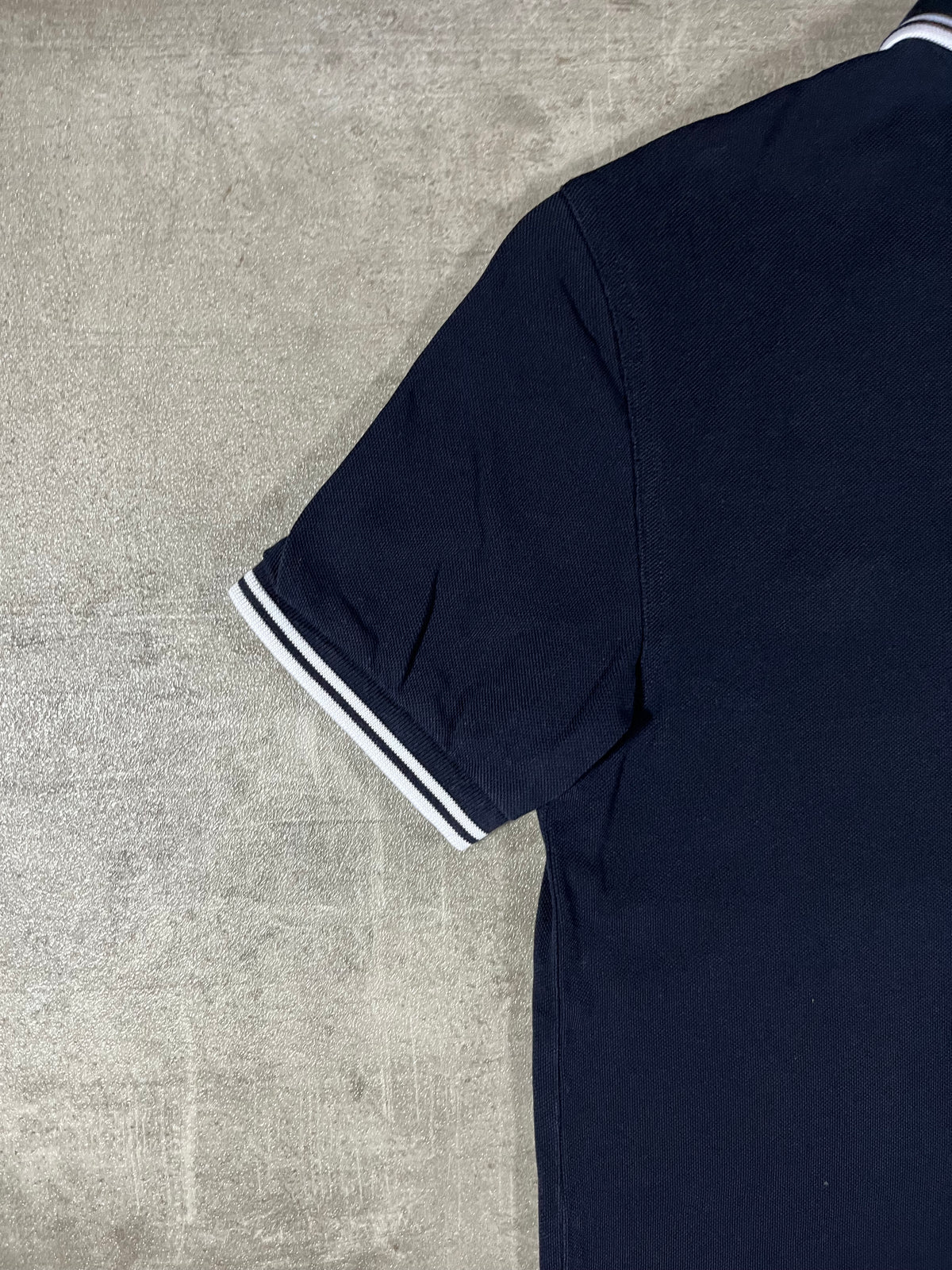 Fred Perry Poloshirt Schwarz/ Weiß S