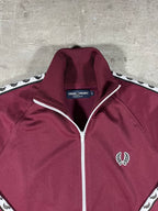 Fred Perry Vintage Trainingsjacke Taped Bordeaux S