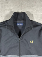 Fred Perry Trainingsjacke Schwarz/ Grau L