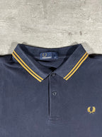 Fred Perry Poloshirt Schwarz/ Gold M