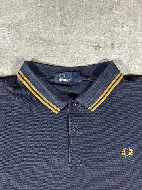 Fred Perry Poloshirt Schwarz/ Gold M