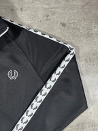 Fred Perry Vintage Trainingsjacke Taped Schwarz XS