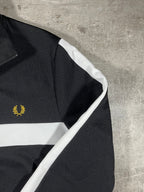 Fred Perry Trainingsjacke Taped Schwarz/ Weiß L
