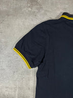 Fred Perry Poloshirt Schwarz/ Gelb M