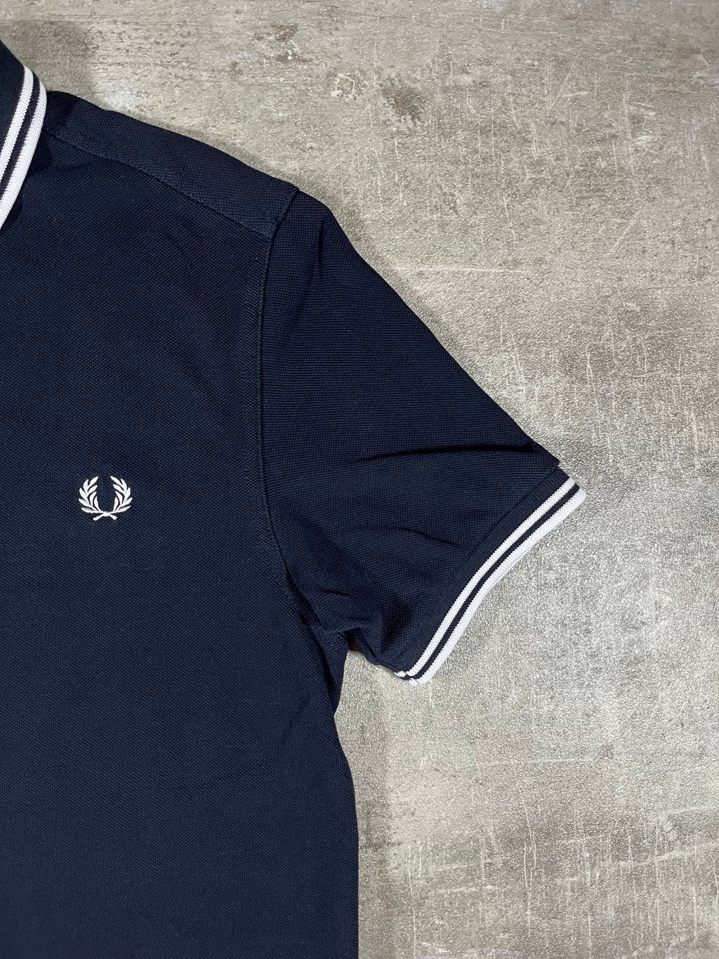 Fred Perry Poloshirt Schwarz/ Weiß S