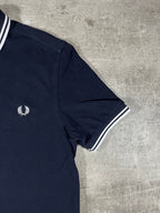 Fred Perry Poloshirt Schwarz/ Weiß S