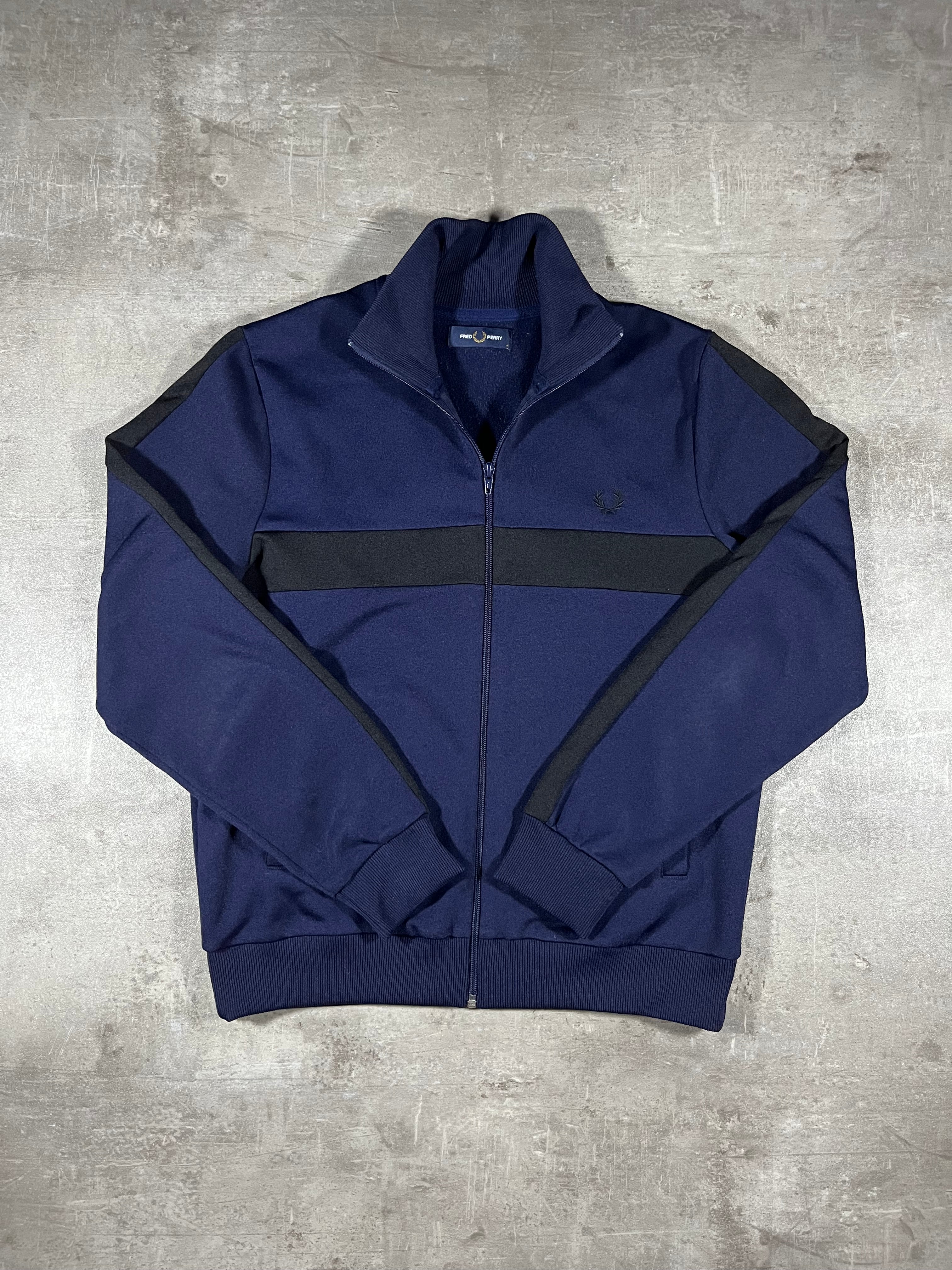 Fred Perry Trainingsjacke Dunkelblau/ Schwarz M