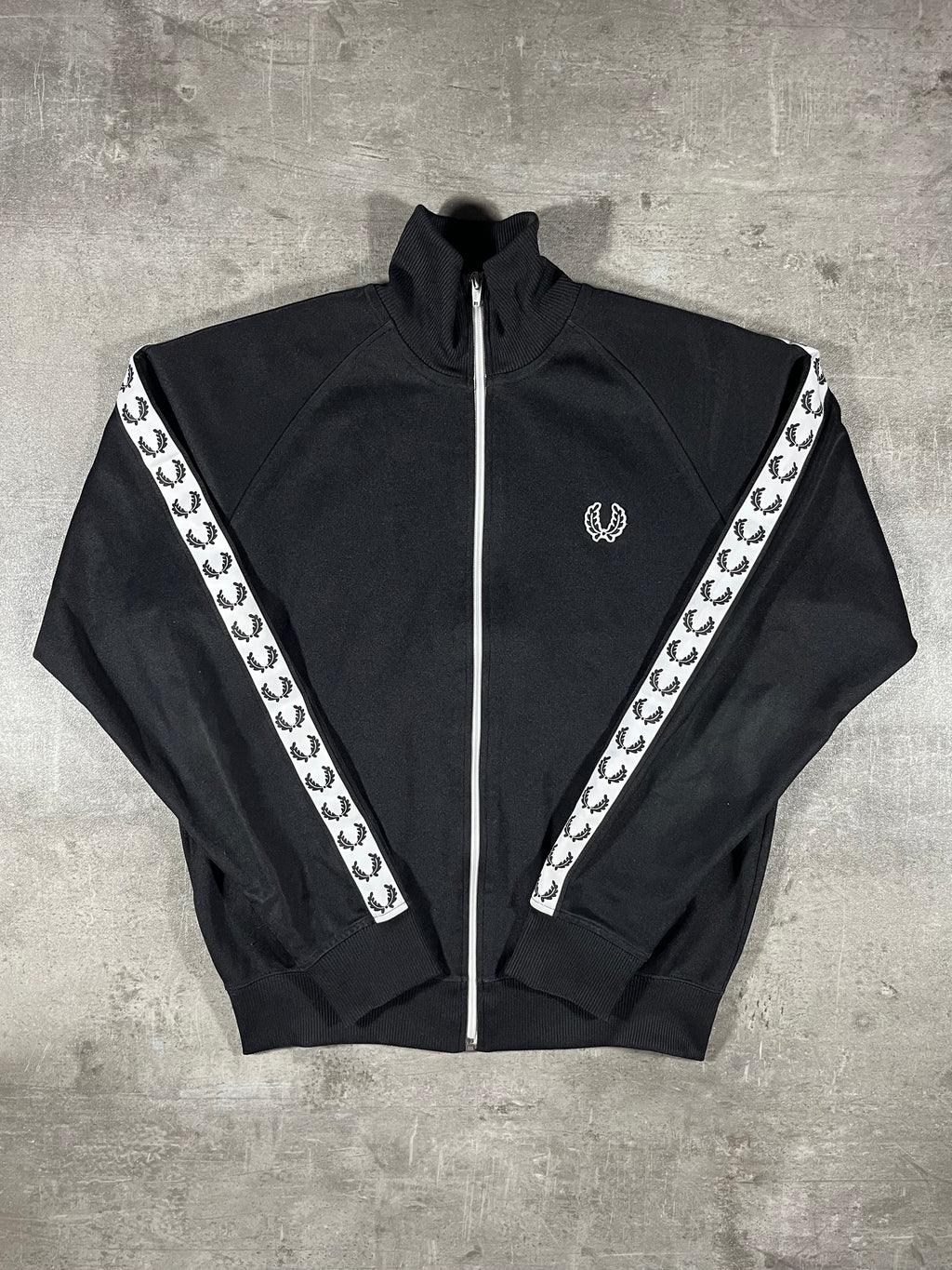 Fred Perry Trainingsjacke Schwarz S