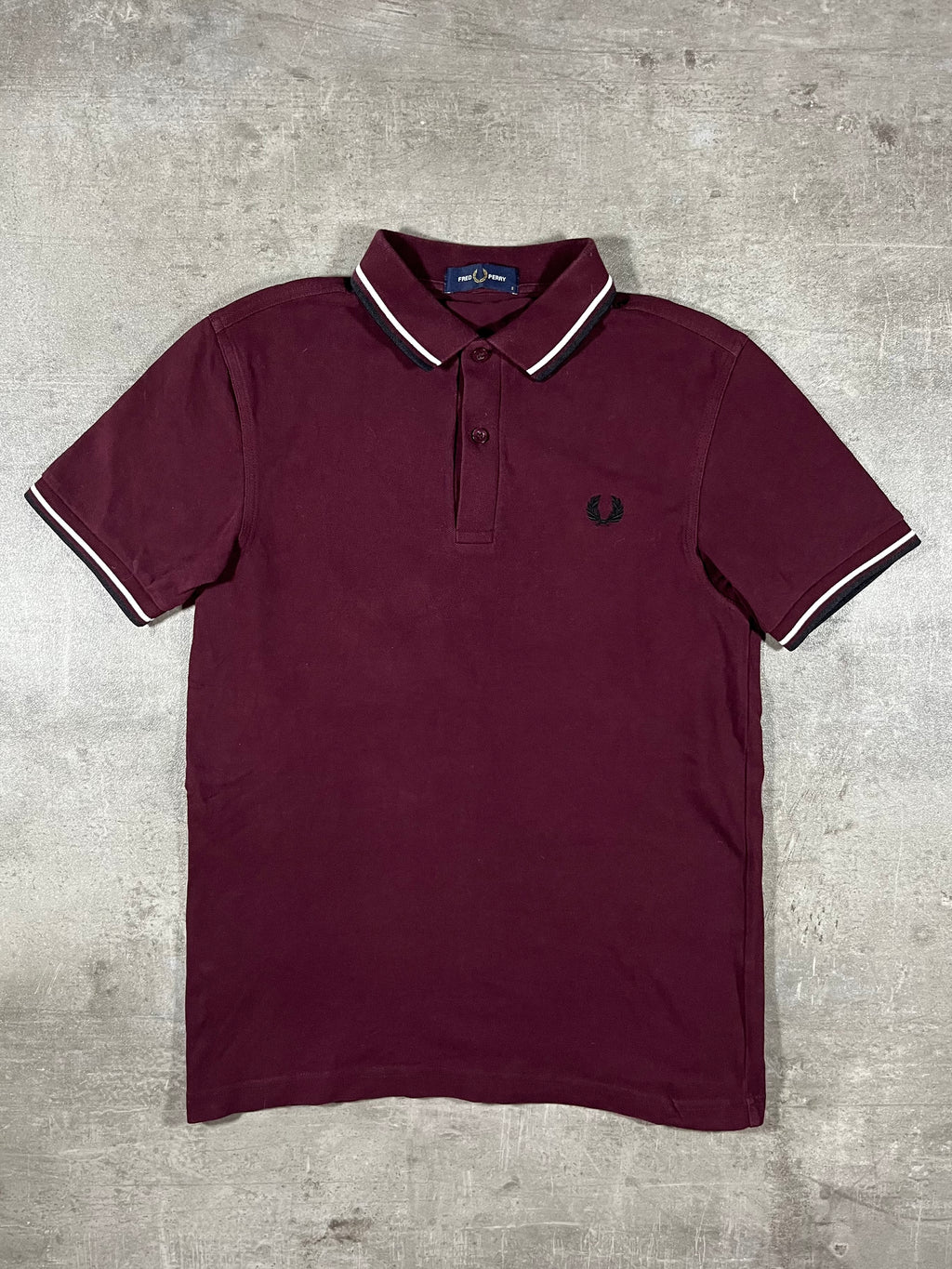 Fred Perry Poloshirt Bordeaux S