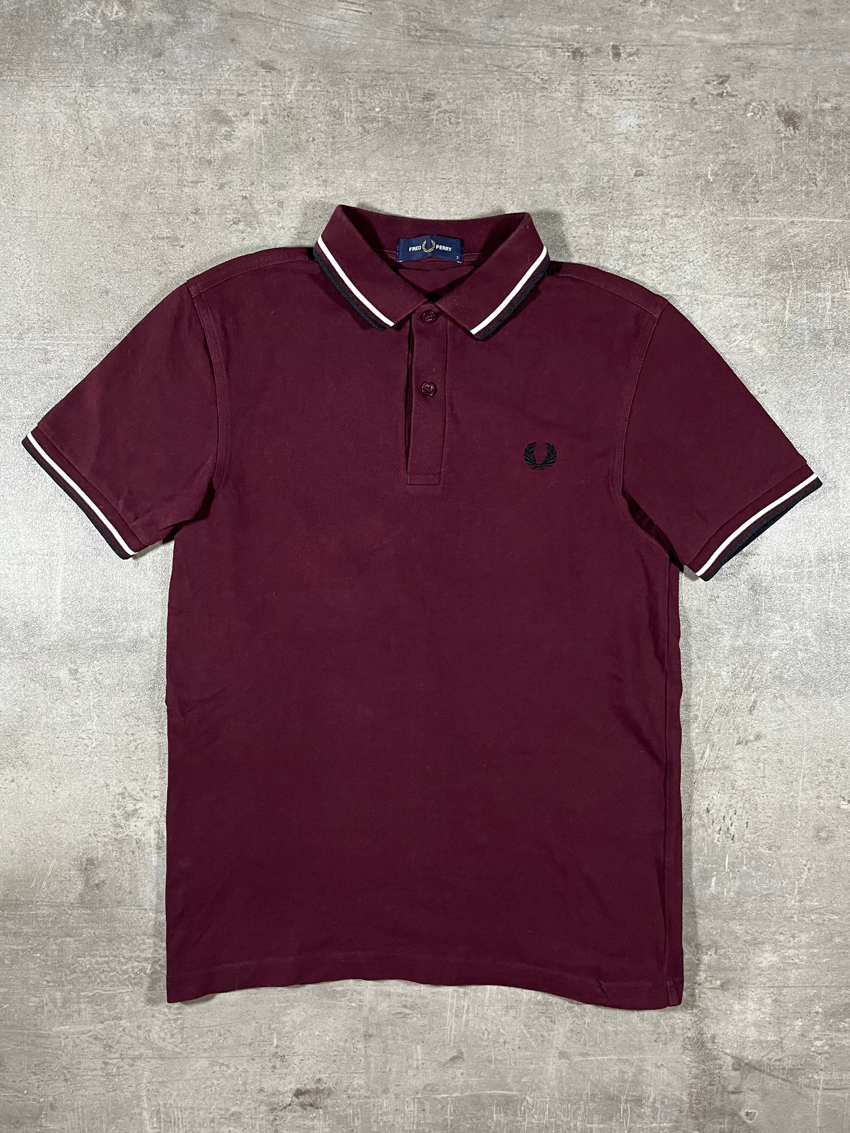 Fred Perry Poloshirt Bordeaux S