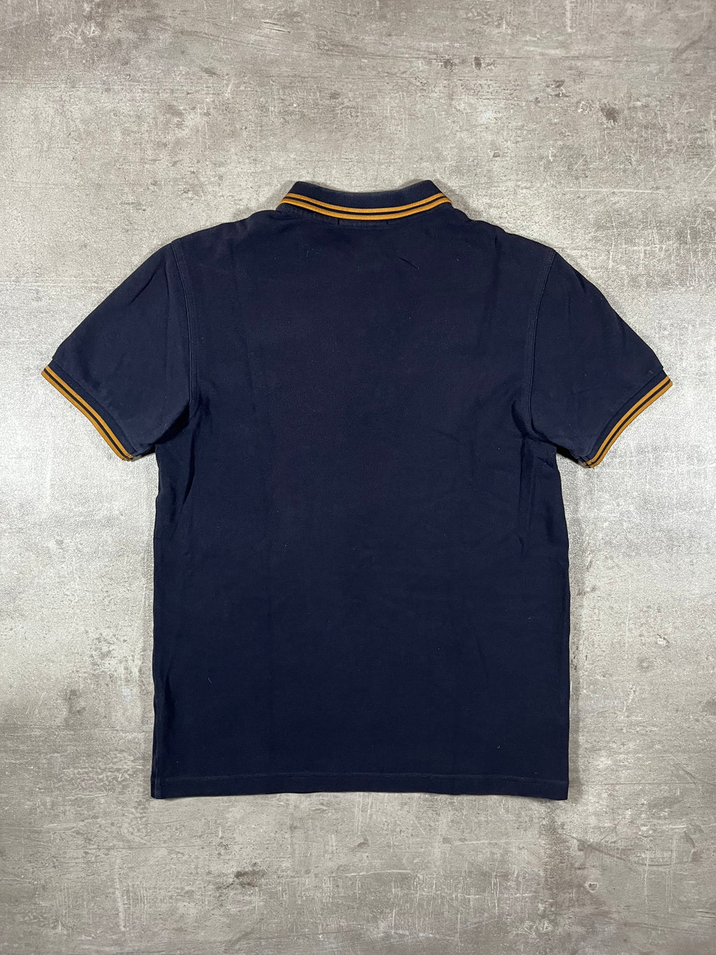 Fred Perry Poloshirt Schwarz Goldenes Logo S