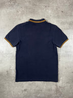 Fred Perry Poloshirt Schwarz Goldenes Logo S