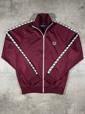 Fred Perry Vintage Trainingsjacke Taped Bordeaux S