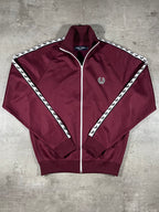 Fred Perry Vintage Trainingsjacke Taped Bordeaux S