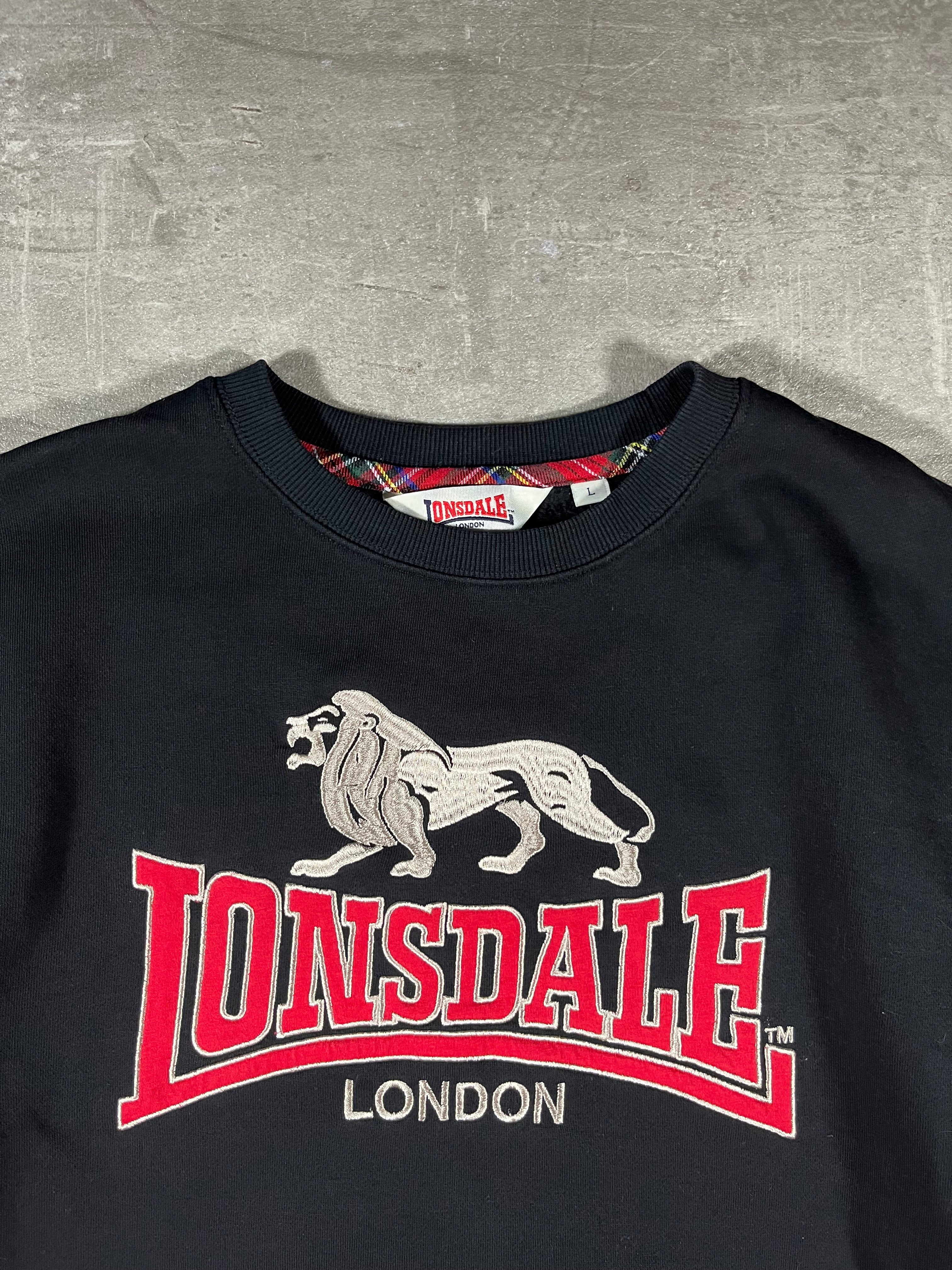 Lonsdale Sweater Schwarz L
