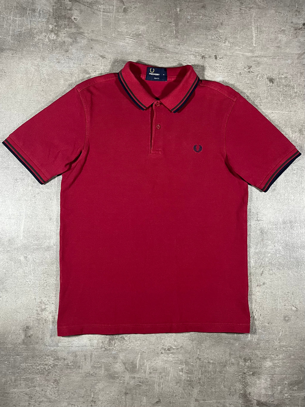 Fred Perry Poloshirt Rot M