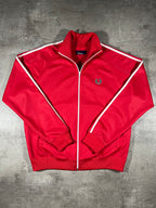 Fred Perry Vintage Trainingsjacke Taped Rot L