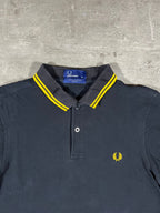 Fred Perry Poloshirt Schwarz/ Gelb M