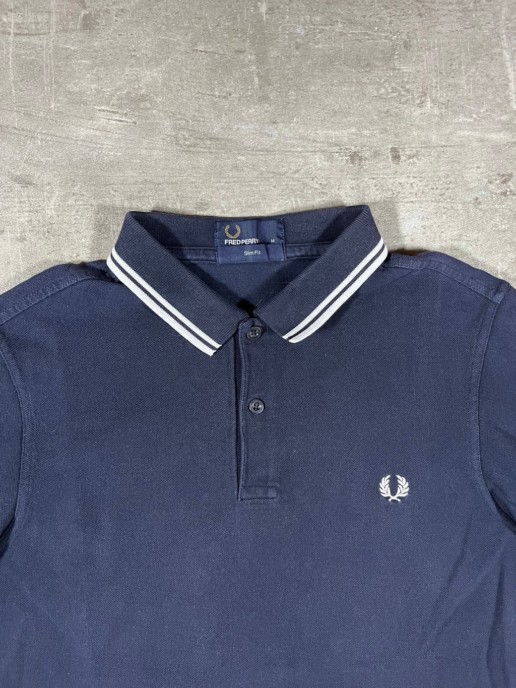 Fred Perry Poloshirt Schwarz/ Weiß M