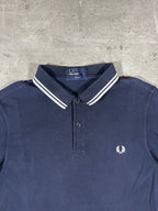 Fred Perry Poloshirt Schwarz/ Weiß M