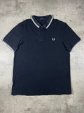 Fred Perry Poloshirt Schwarz/ Weiß XL