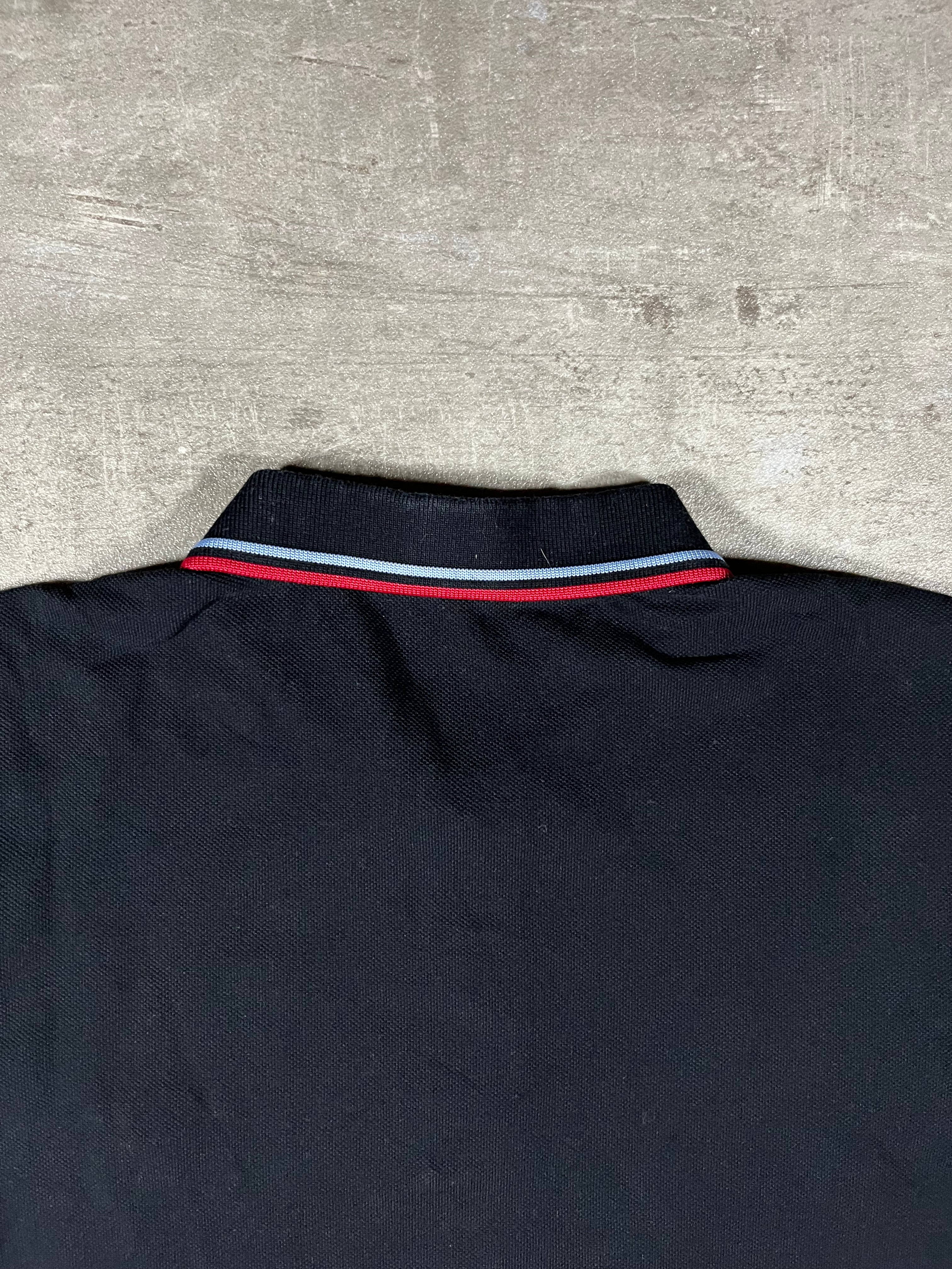 Fred Perry Poloshirt Schwarz/ Hellblau/ Rot M