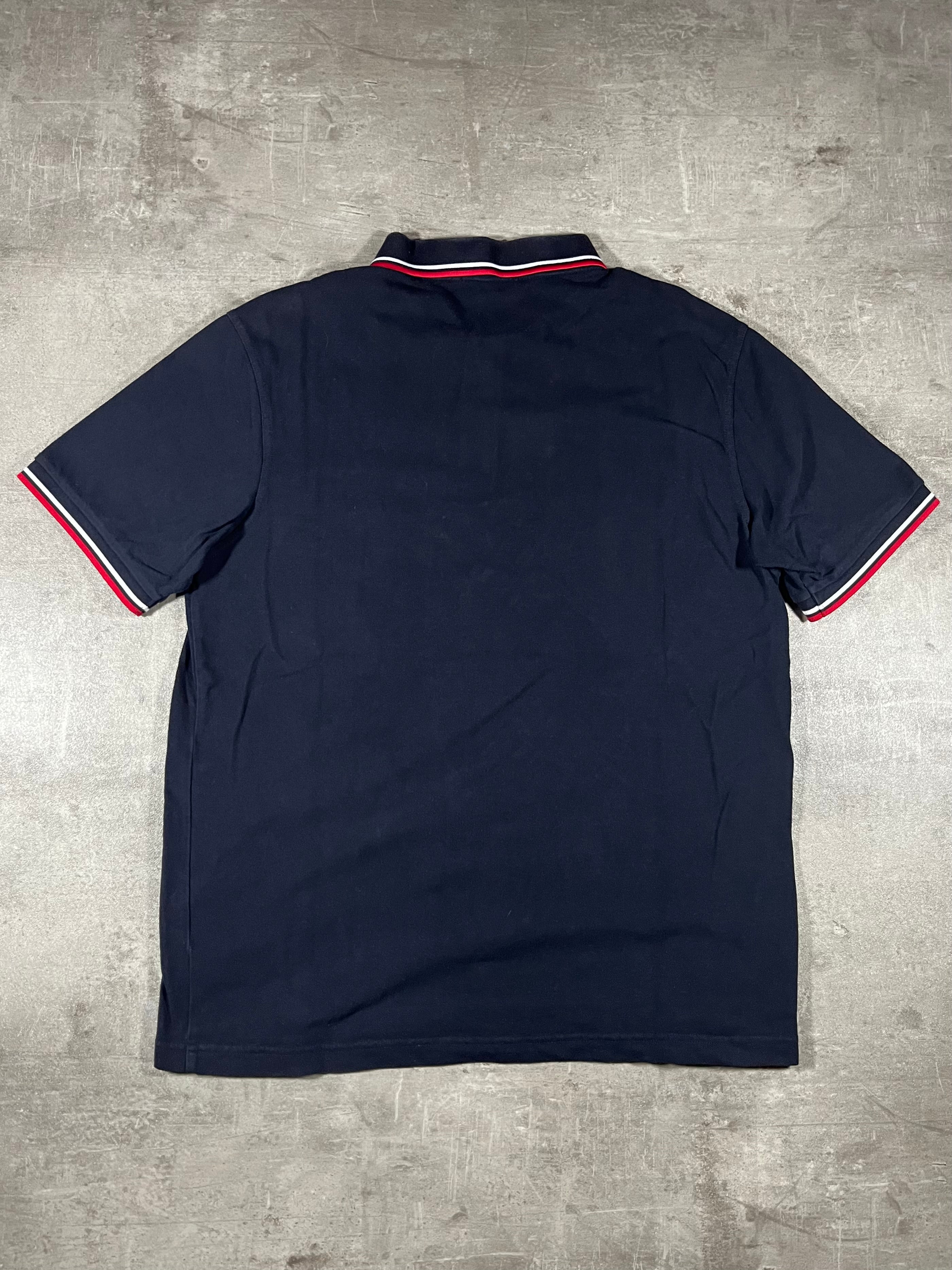 Fred Perry Poloshirt Schwarz/ Weiß/ Rot XL