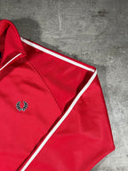 Fred Perry Vintage Trainingsjacke Taped Rot L