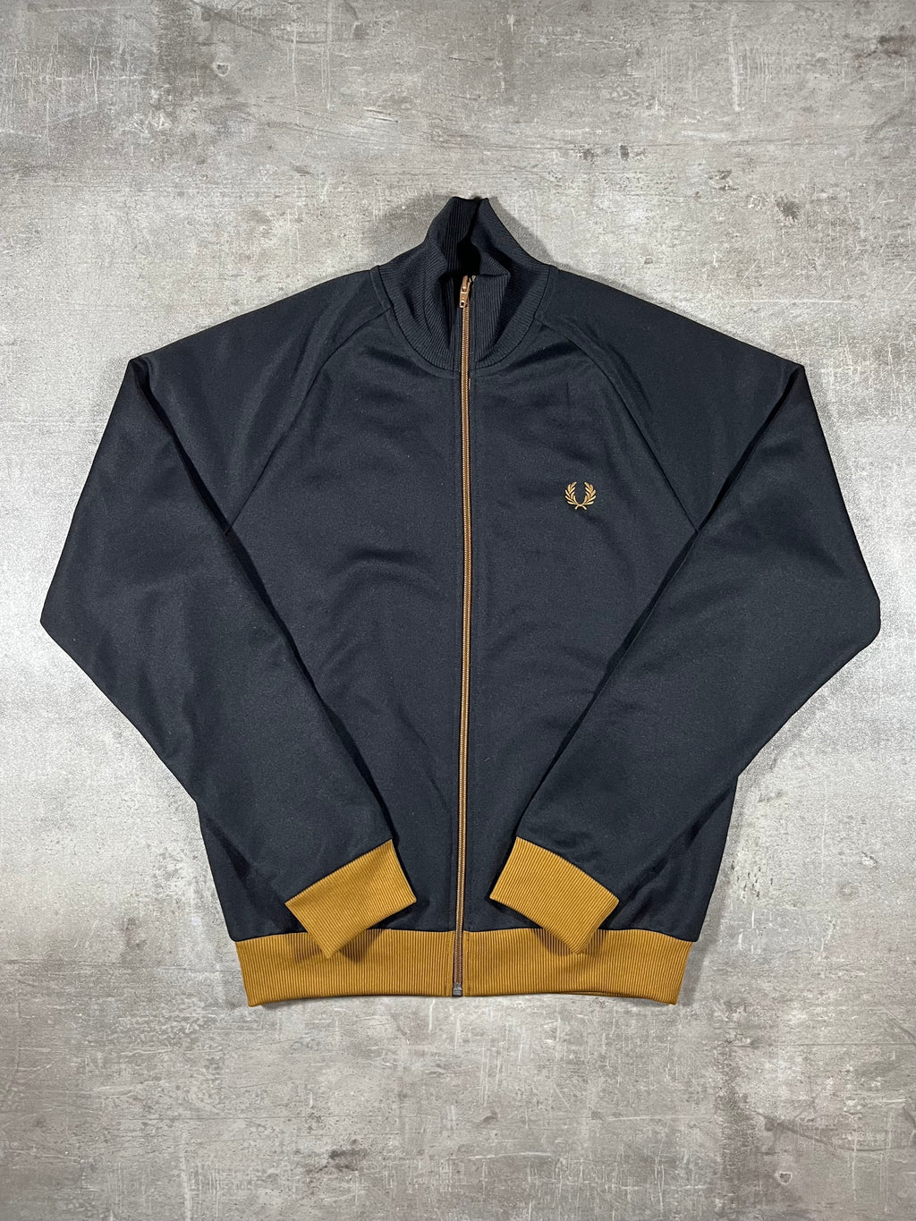 Fred Perry Trainingsjacke Schwarz/ Gold S