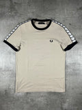 Fred Perry T-shirt Taped Beige S