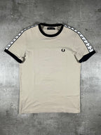 Fred Perry T-shirt Taped Beige S
