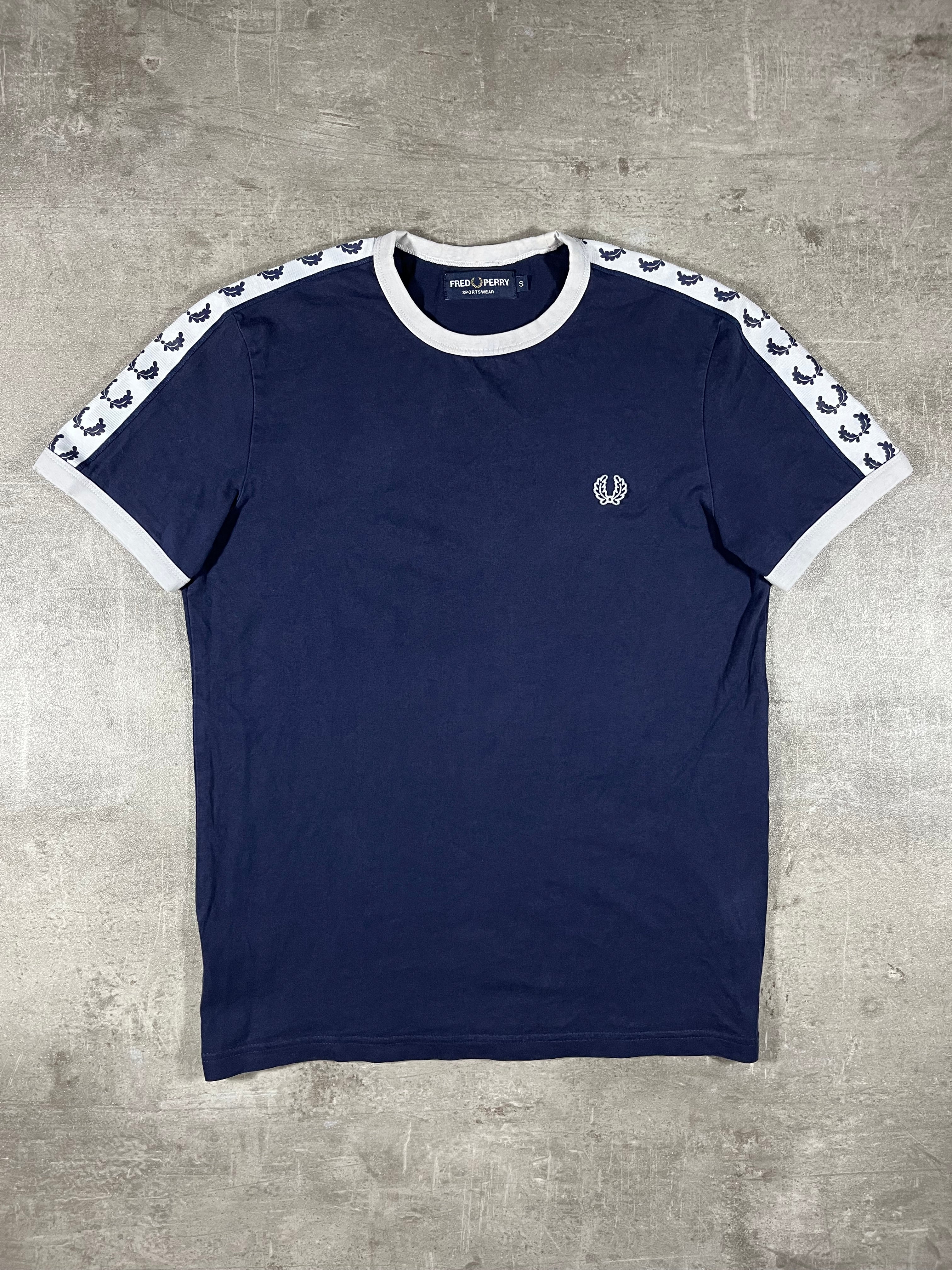 Fred Perry T-shirt Taped Blau S