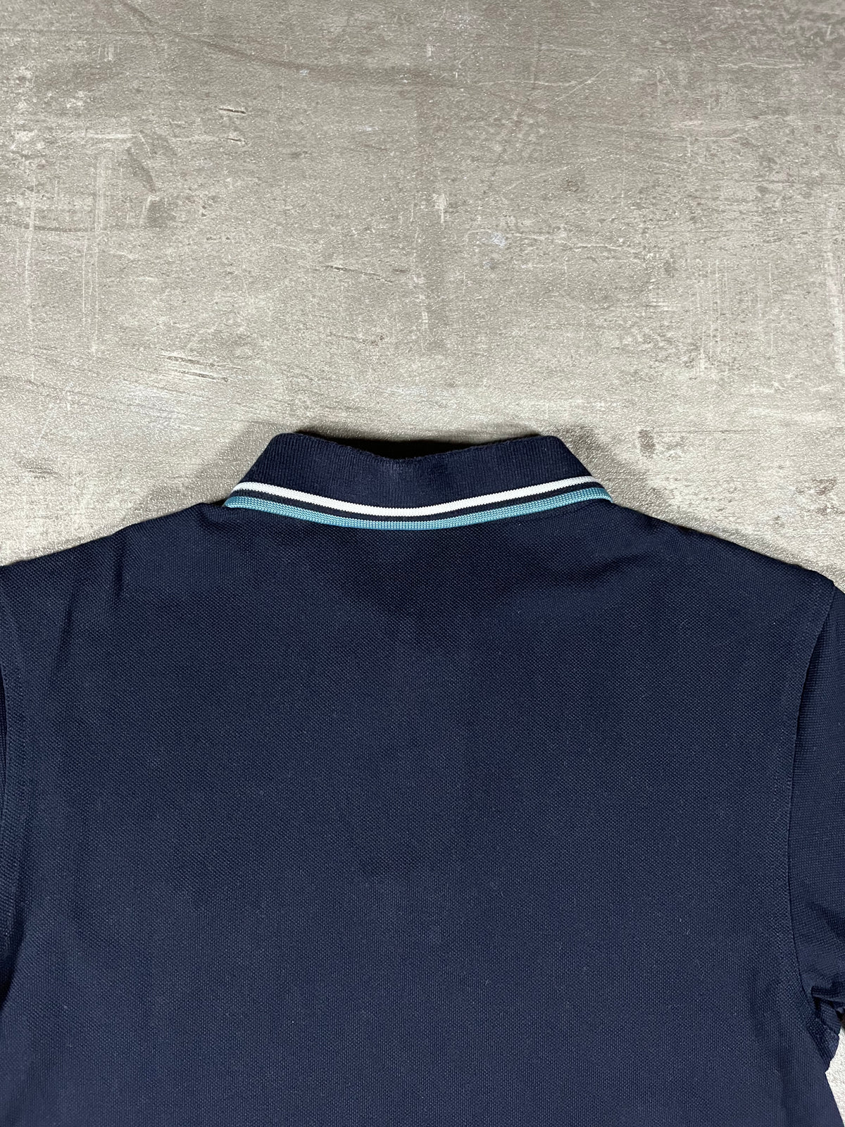 Fred Perry Poloshirt Schwarz/ Weiß/ Hellblau XS