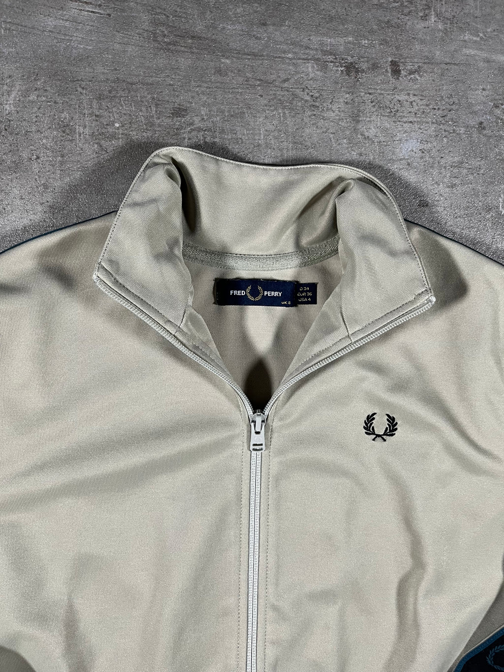 Fred Perry Trainingsjacke Cropped Beige S